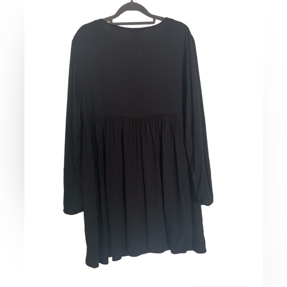 Arizona Jean Company Boho Floral Embroidery Babydoll Mini Dress Large - Picture 2 of 8